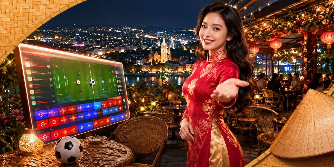 Người phụ nữ đội nón lá ngồi đọc thông tin điều khoản trên điện thoại tại Đà Lạt