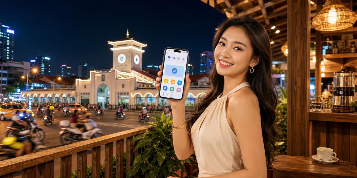 Người chơi trải nghiệm mobile casino tại quán cà phê Thành phố Hồ Chí Minh