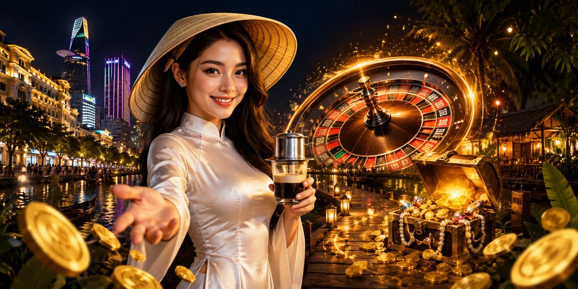 Người chơi roulette tại quán cà phê Thành phố Hồ Chí Minh với thiết bị di động