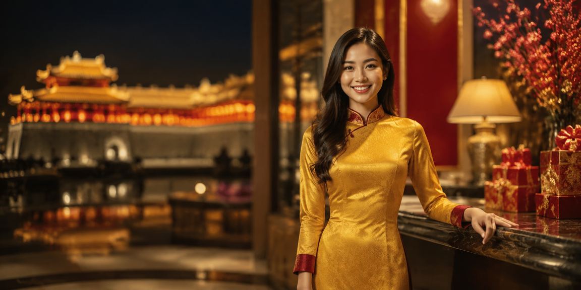 Không khí lễ hội tại Huế với người dân vui chơi và theo dõi kết quả xổ số